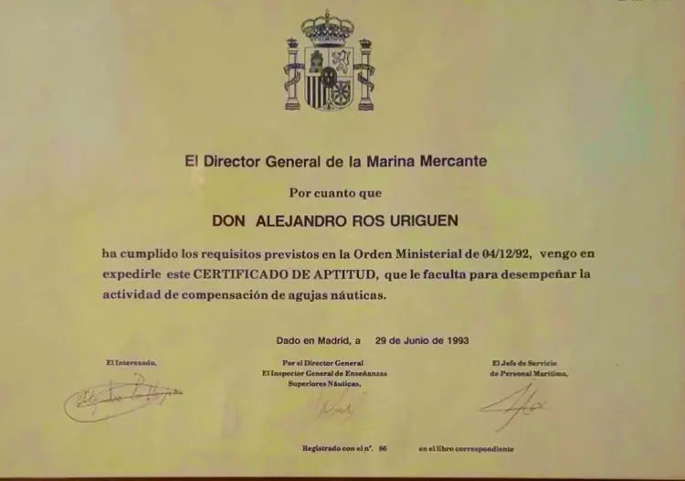 Certificate of Aptitude